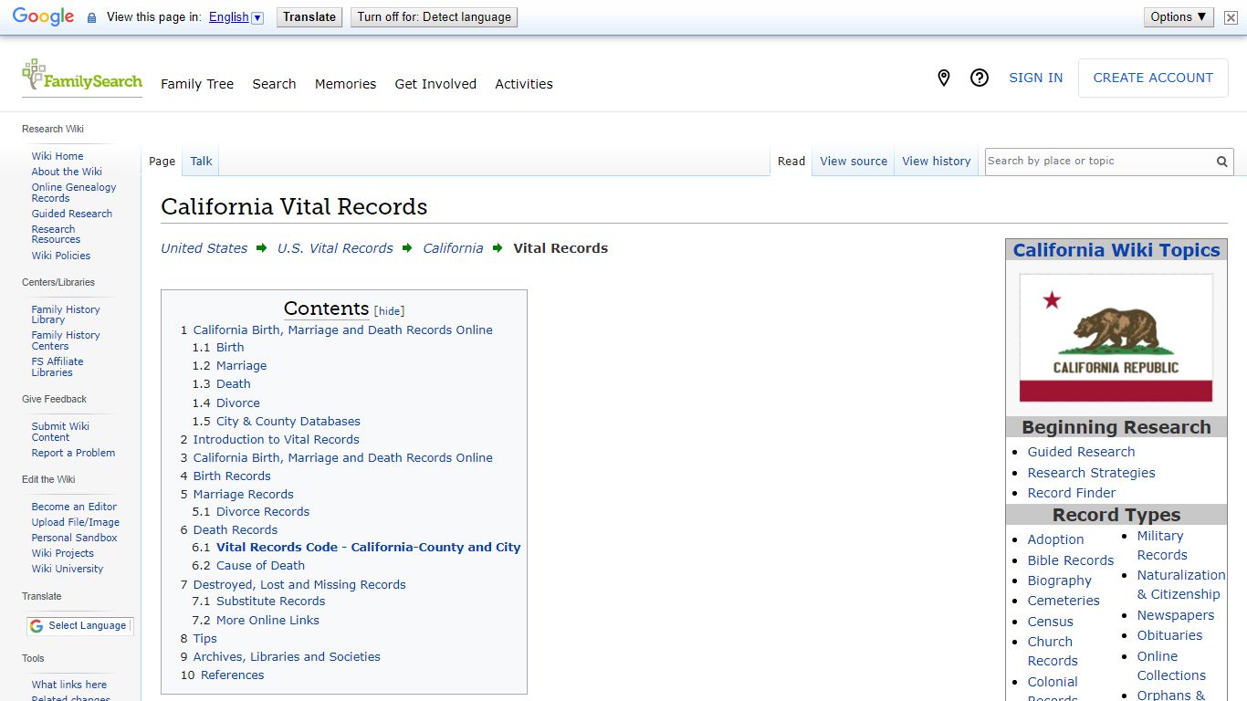 California Vital Records • FamilySearch